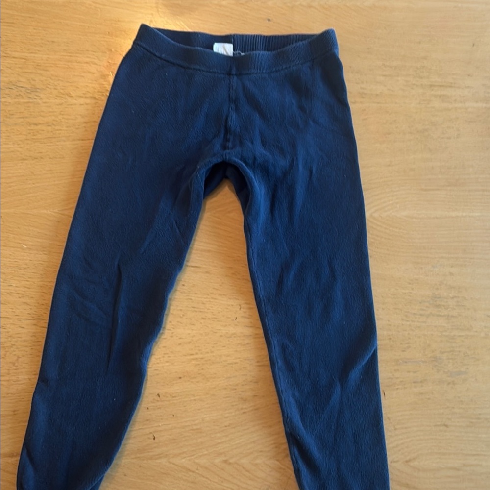 Kids Navy Blue cotton sweater Leggings
